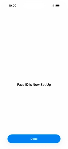 Press Done. If you haven't previously selected a phone lock code, key in a code of your own choice twice.