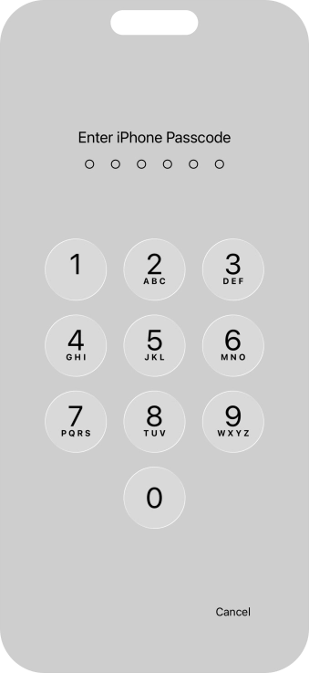 Use the phone lock code you created. The app is now locked.