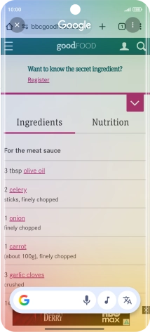Pulsa el icono de traducción.