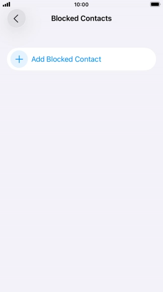 Press Add Blocked Contact.