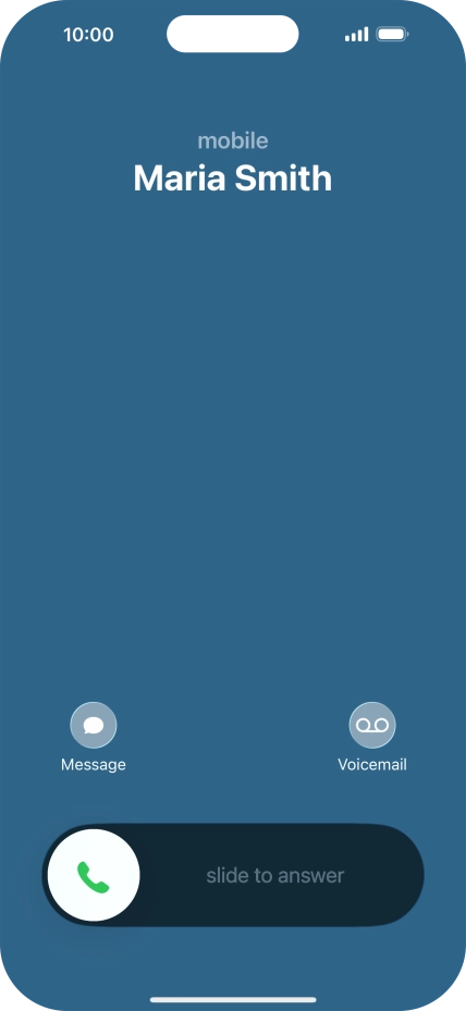 Press Voicemail when you get a call.