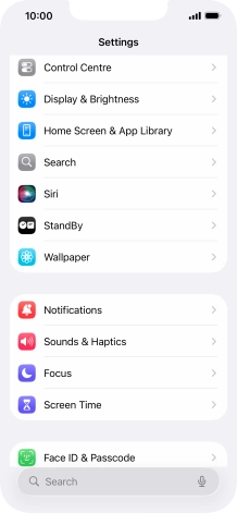 Press Control Centre.