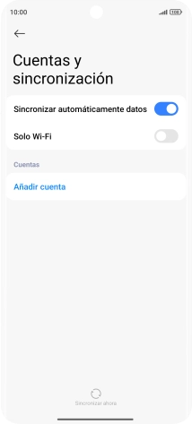 Pulsa Añadir cuenta.