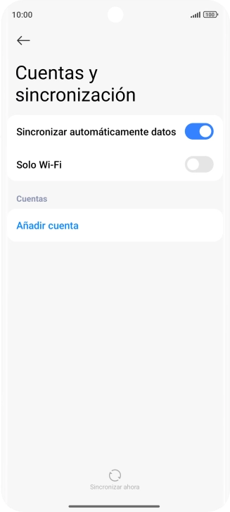 Pulsa Añadir cuenta.