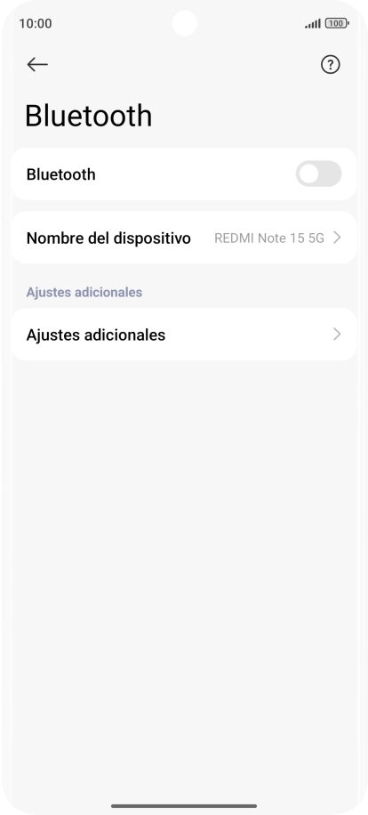 Pulsa el indicador junto a 