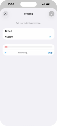 Press Stop to stop recording.