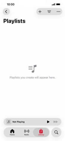 Press the new playlist icon.
