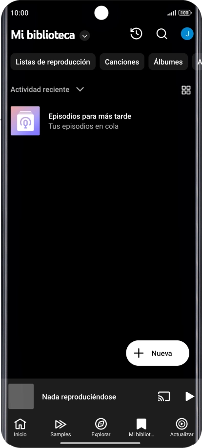 Pulsa la lista desplegable.