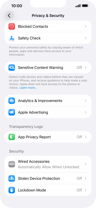Press App Privacy Report.