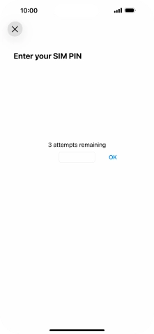 If your SIM is locked, key in your PIN and press OK.