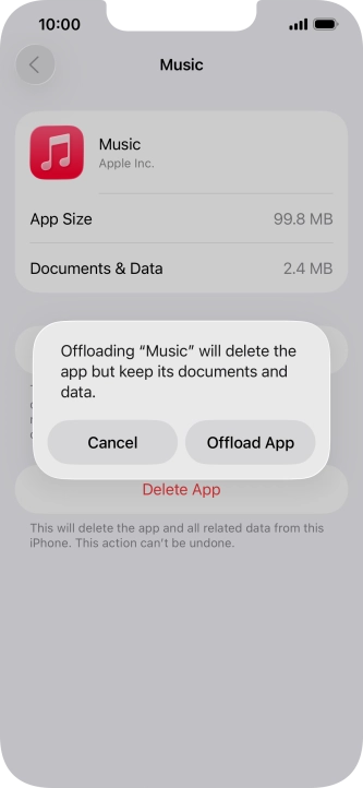 Press Offload App.