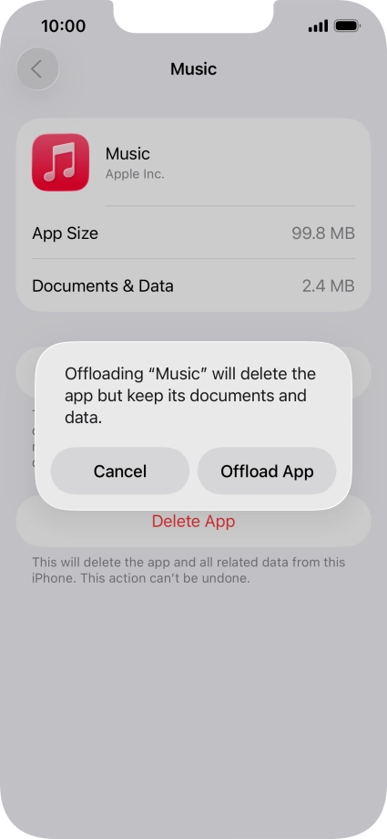 Press Offload App.