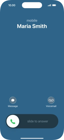 Press Voicemail when you get a call.