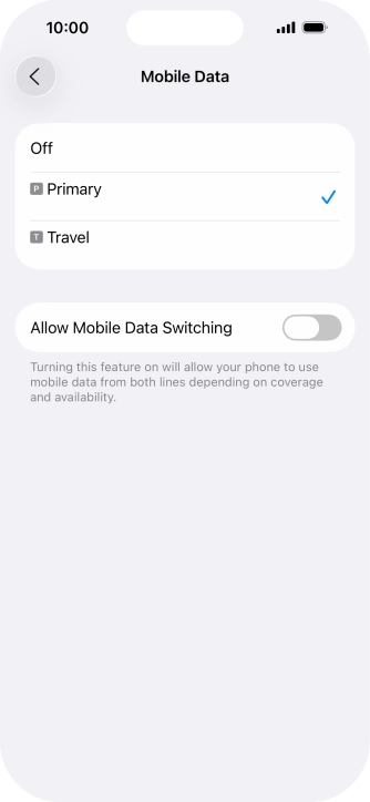 Press the required price plan.