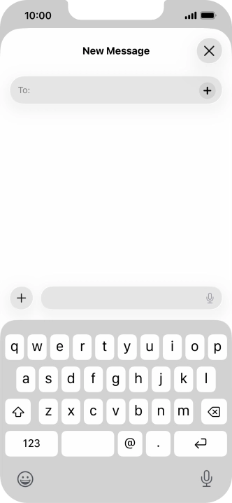 Press To: and key in the first letters of the recipient's name.