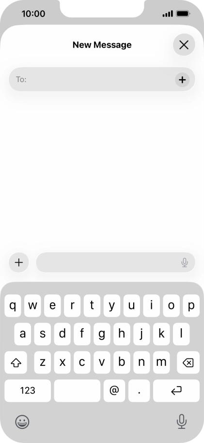 Press To: and key in the first letters of the recipient's name.