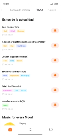 Desliza el dedo hacia la derecha desde la parte izquierda de la pantalla.