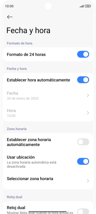 Pulsa el indicador junto a 