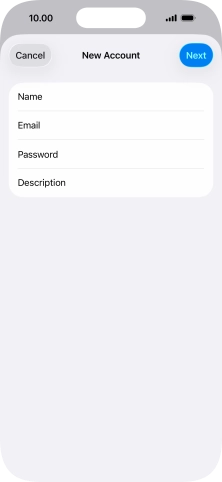 Press Description and key in the required name.