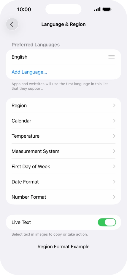 Press Add Language....