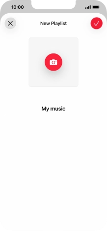 Press the confirm icon.
