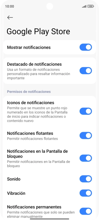 Pulsa el indicador junto a 