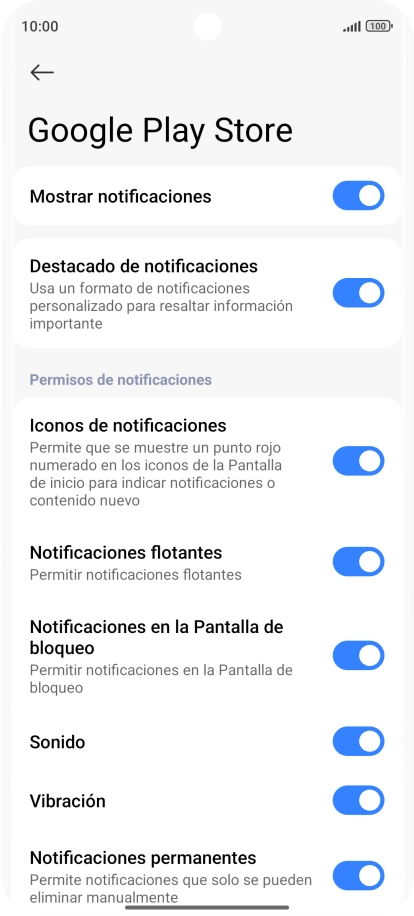Pulsa el indicador junto a 