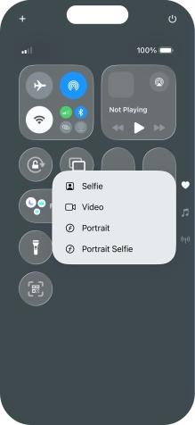 Press and hold the required function to see more actions.