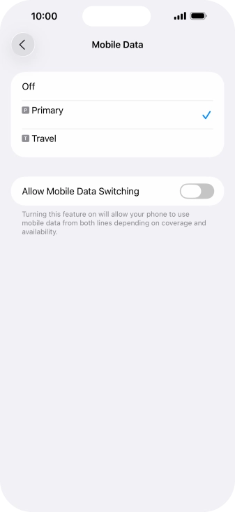 Press the required price plan.