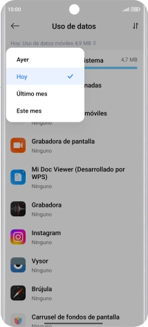 Pulsa el ajuste deseado.