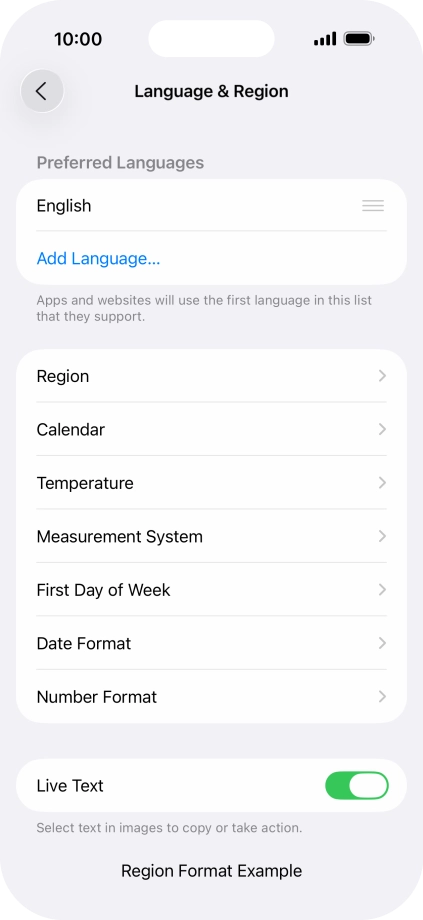 Press Add Language....