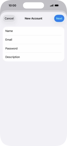 Press Description and key in the required name.