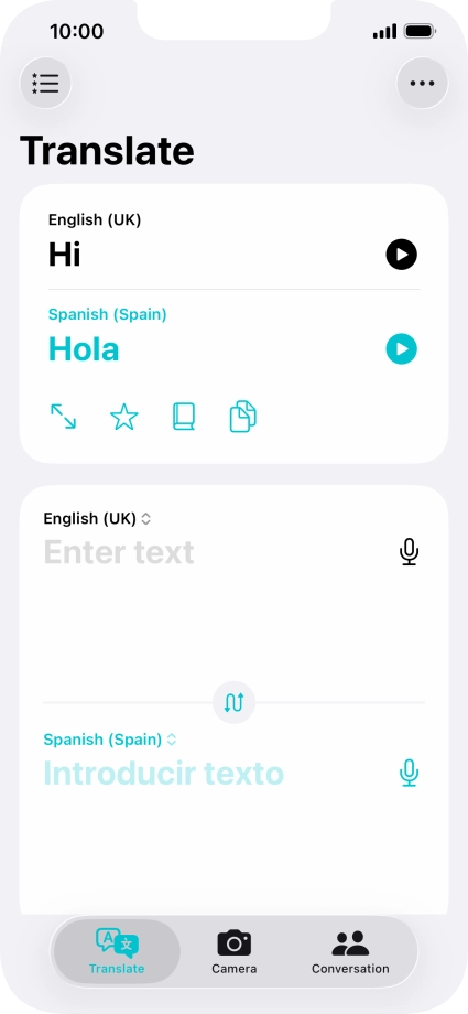Press the full screen icon.