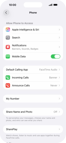 Press Announce Calls.