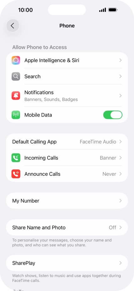 Press Announce Calls.