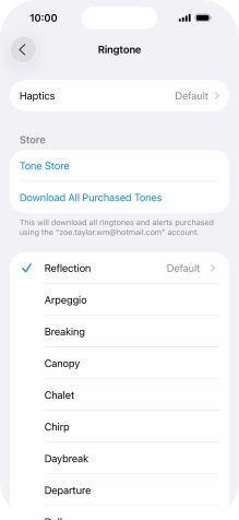 Press the required ring tones to hear them.