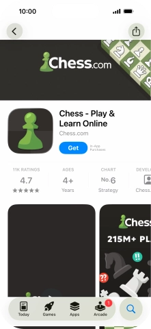 Press Get and follow the instructions on the screen to install the app.