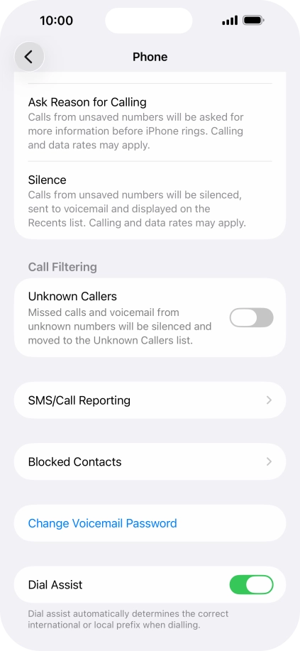 Press Silence to turn on the function.