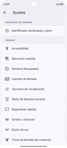 Pulsa Cuentas de llamada.