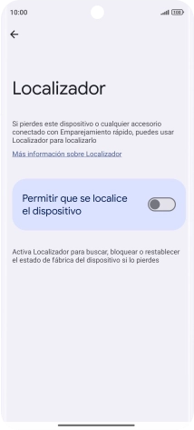 Pulsa el indicador junto a 