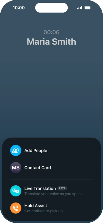 Press Live Translation and follow the instructions on the screen to select the required language settings.