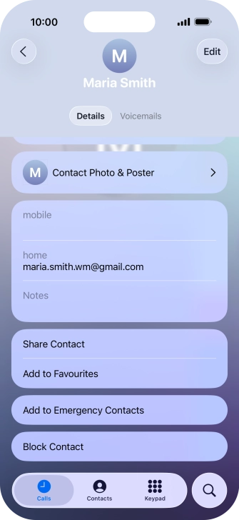 Press Block Contact.