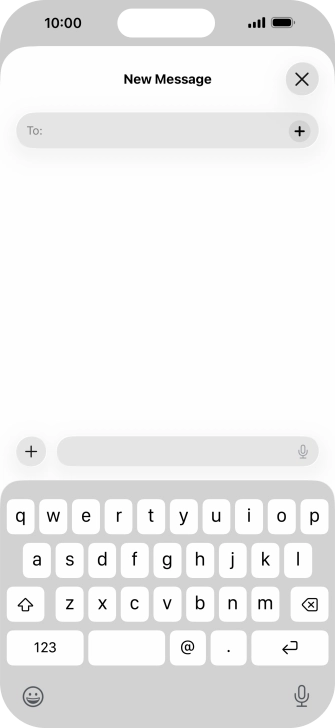 Press To: and key in the first letters of the recipient's name.