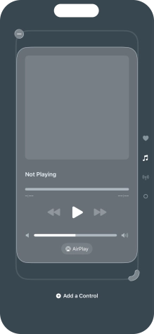 Press the remove icon on the required Control Centre page to remove it from Control Centre.