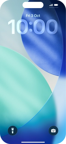 Press and hold anywhere on the lock screen.