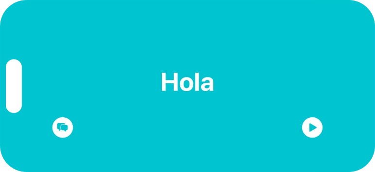 Press the split view icon to go back to display of both languages.
