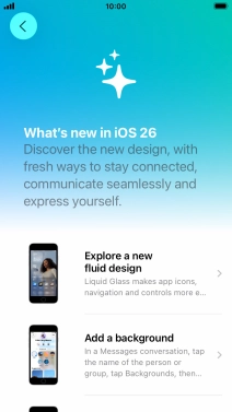 Press the Home key to return to the home screen.