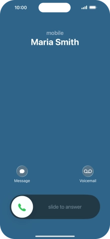 Press Voicemail when you get a call.