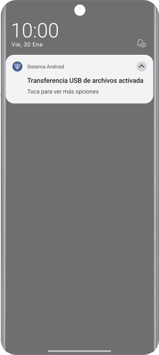 Pulsa Toca para ver más opciones.