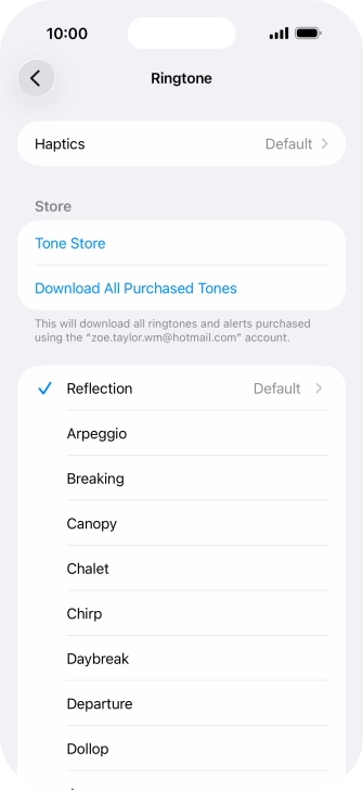 Press the required ring tones to hear them.